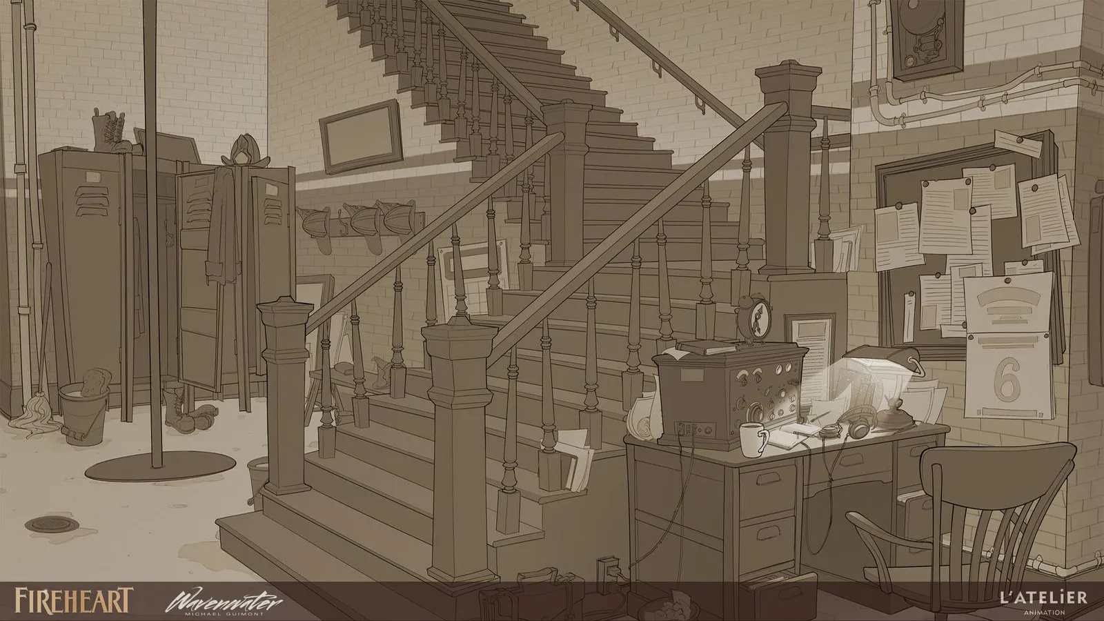 01 · Concept art — Paintover defining mood, palette and key light.