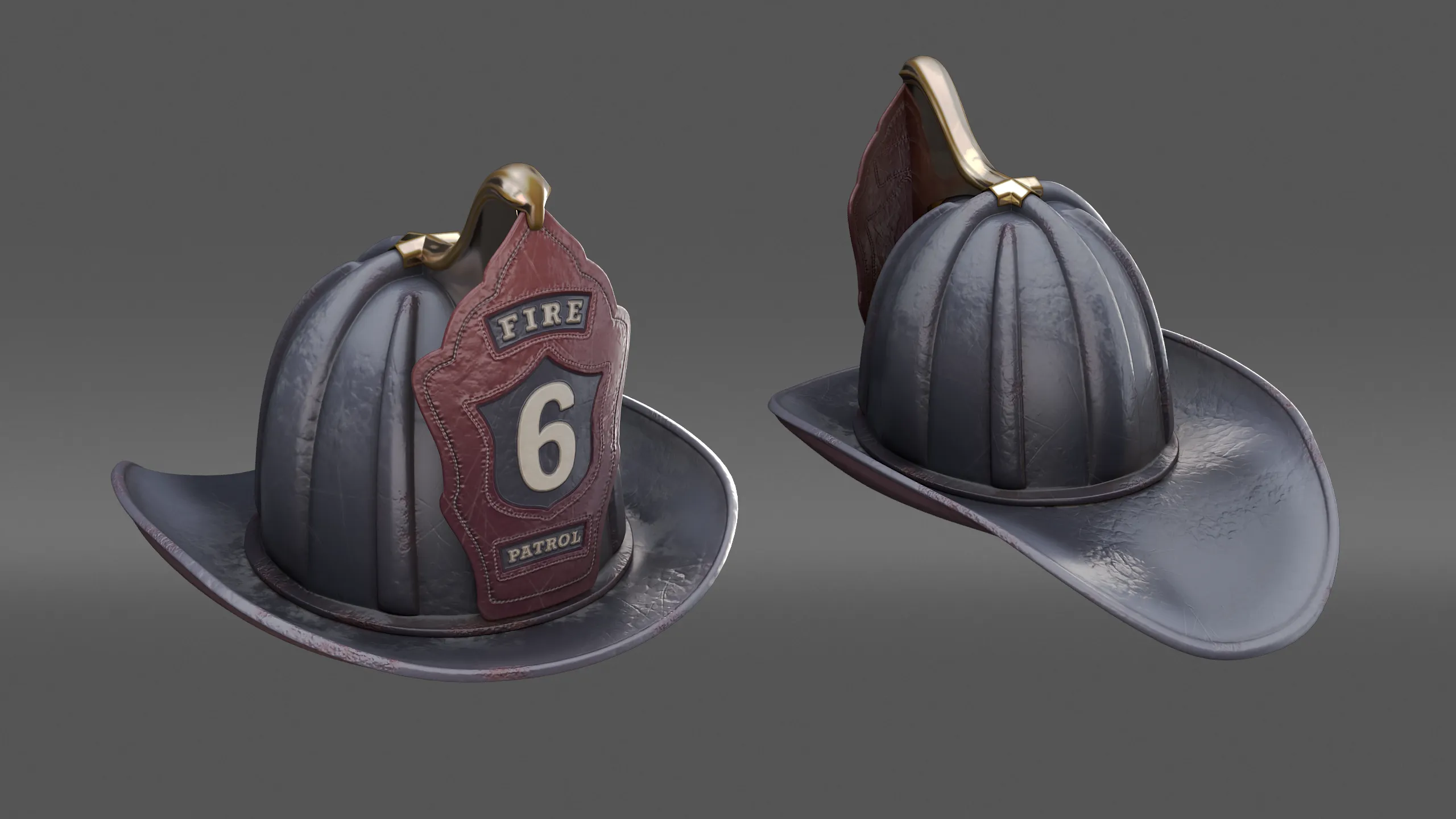 01 · Final — Fireheart helmet — hero prop.